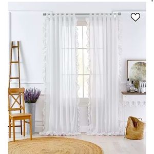 COPY - White RUFFLE curtains * FROM MACY*S
